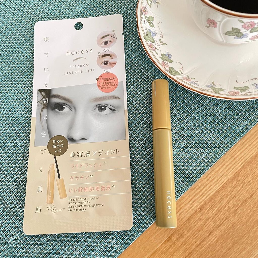necess まゆ書き足し美容液ティント  アッシュブラウン/コジット/眉ティントを使ったクチコミ（2枚目）