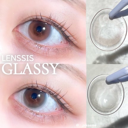 LENSSIS GLASSY 1MONTH/LENSSIS/1ヶ月(1MONTH)カラコンを使ったクチコミ(1枚目)
