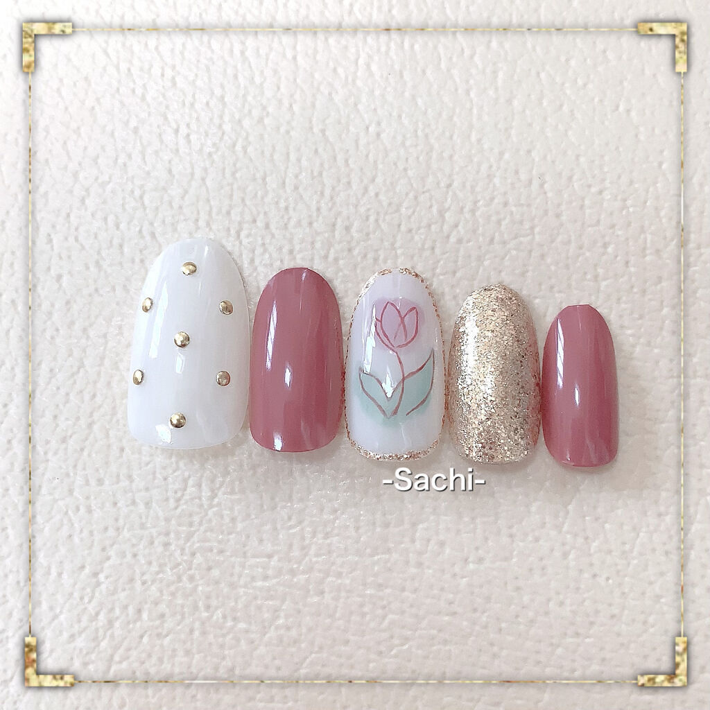 ネイル エナメル 細筆タイプ/ちふれ/マニキュアを使ったクチコミ（3枚目）