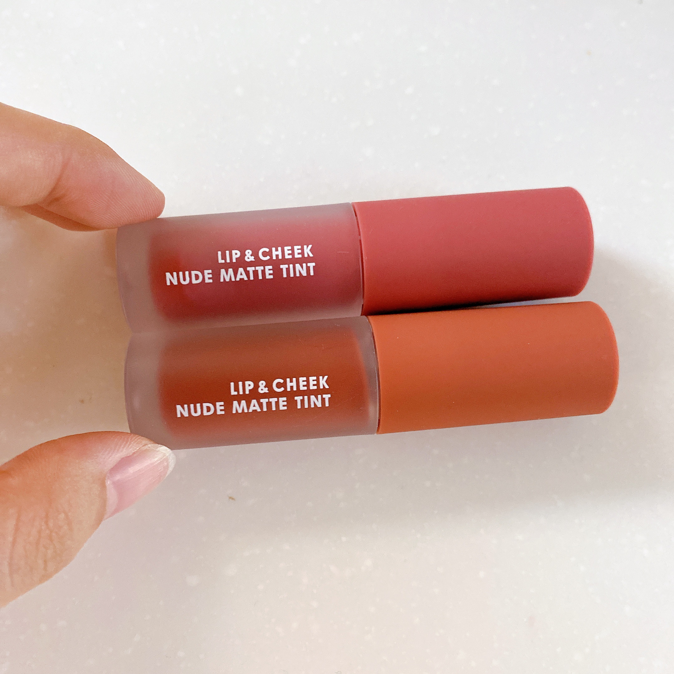 リップアンドチーク ヌードマットティント/CathyDoll/リップティントを使ったクチコミ（2枚目）