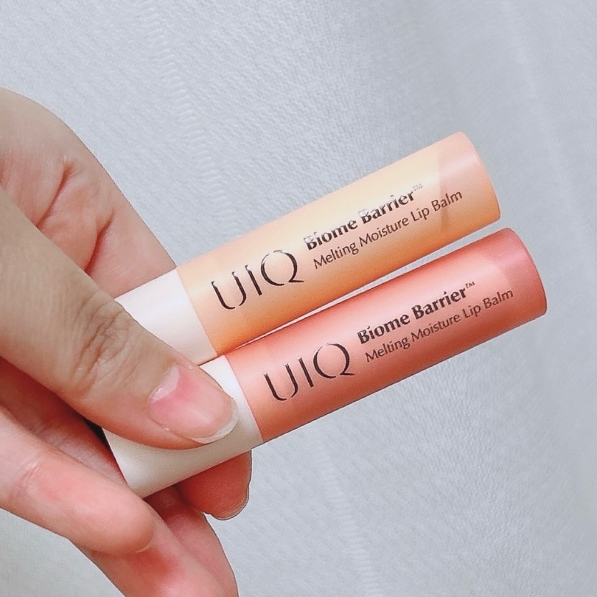 バイオームバリアメルティングモイスチャーリップバーム/UIQ/リップバームを使ったクチコミ（2枚目）
