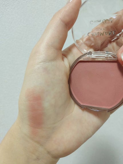 クリームチーク(マットタイプ) M02 チャイローズ/キャンメイク/ジェル・クリームチークを使ったクチコミ(2枚目)