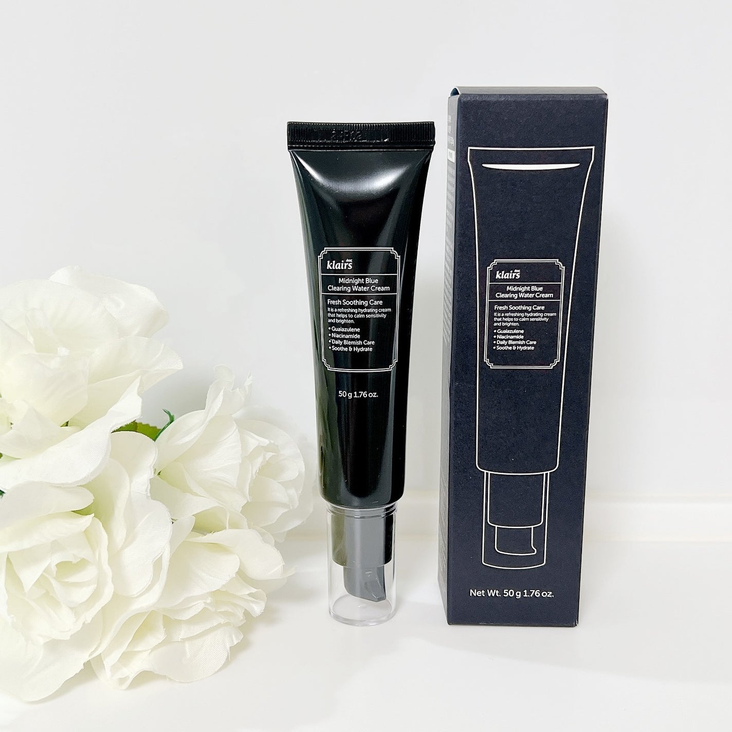 ミッドナイトブルークリアリングウォータークリーム/Klairs/フェイスクリームを使ったクチコミ(3枚目)
