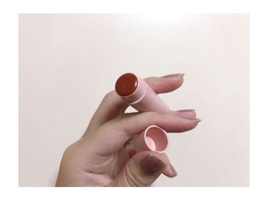 カラーリップスティック アンバーローズ/アルジェラン/リップクリームを使ったクチコミ（2枚目）