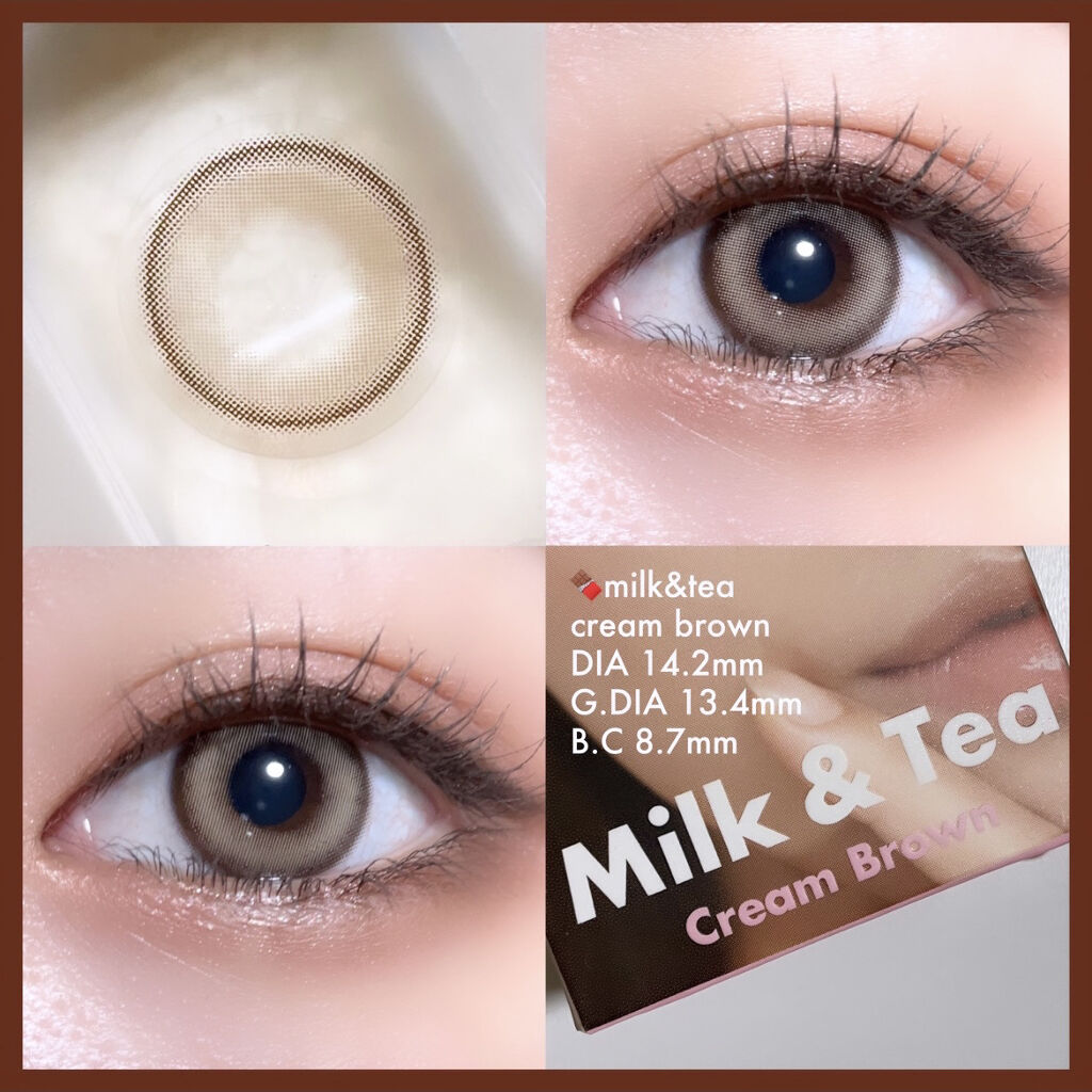 chuuLENS Milk&Tea 1day/chuu LENS/ワンデー（１DAY）カラコンを使ったクチコミ（2枚目）