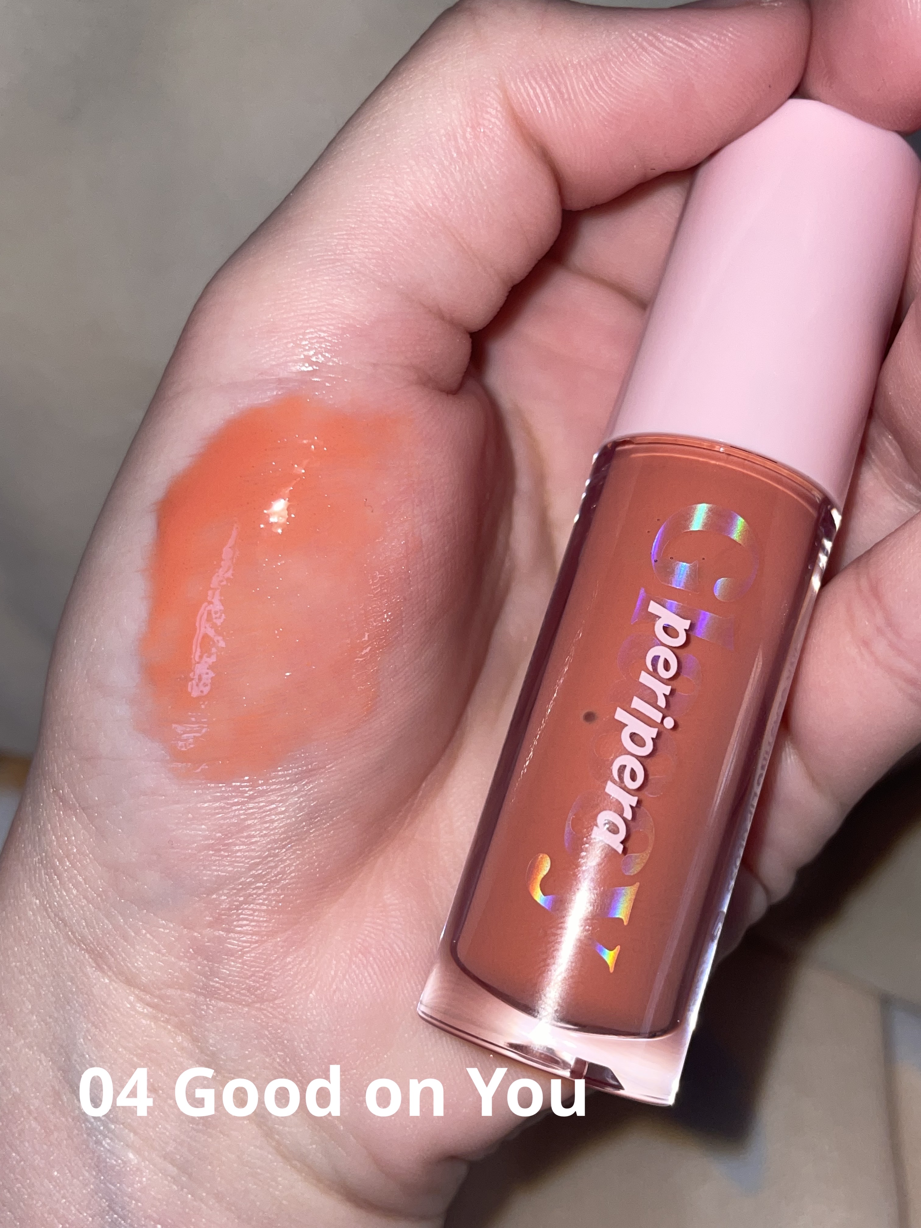 インク グラスティング リップ グロス 04 グッド オン ユー(GOOD ON YOU)/PERIPERA/リップグロスを使ったクチコミ（3枚目）