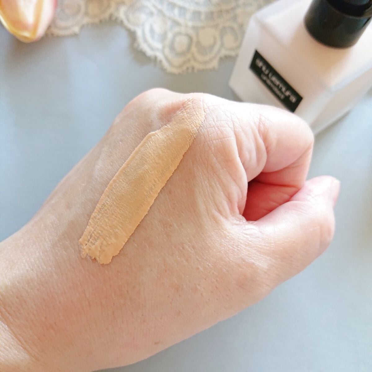 (旧)アンリミテッド ラスティング フルイド/shu uemura/リキッドファンデーションを使ったクチコミ(3枚目)