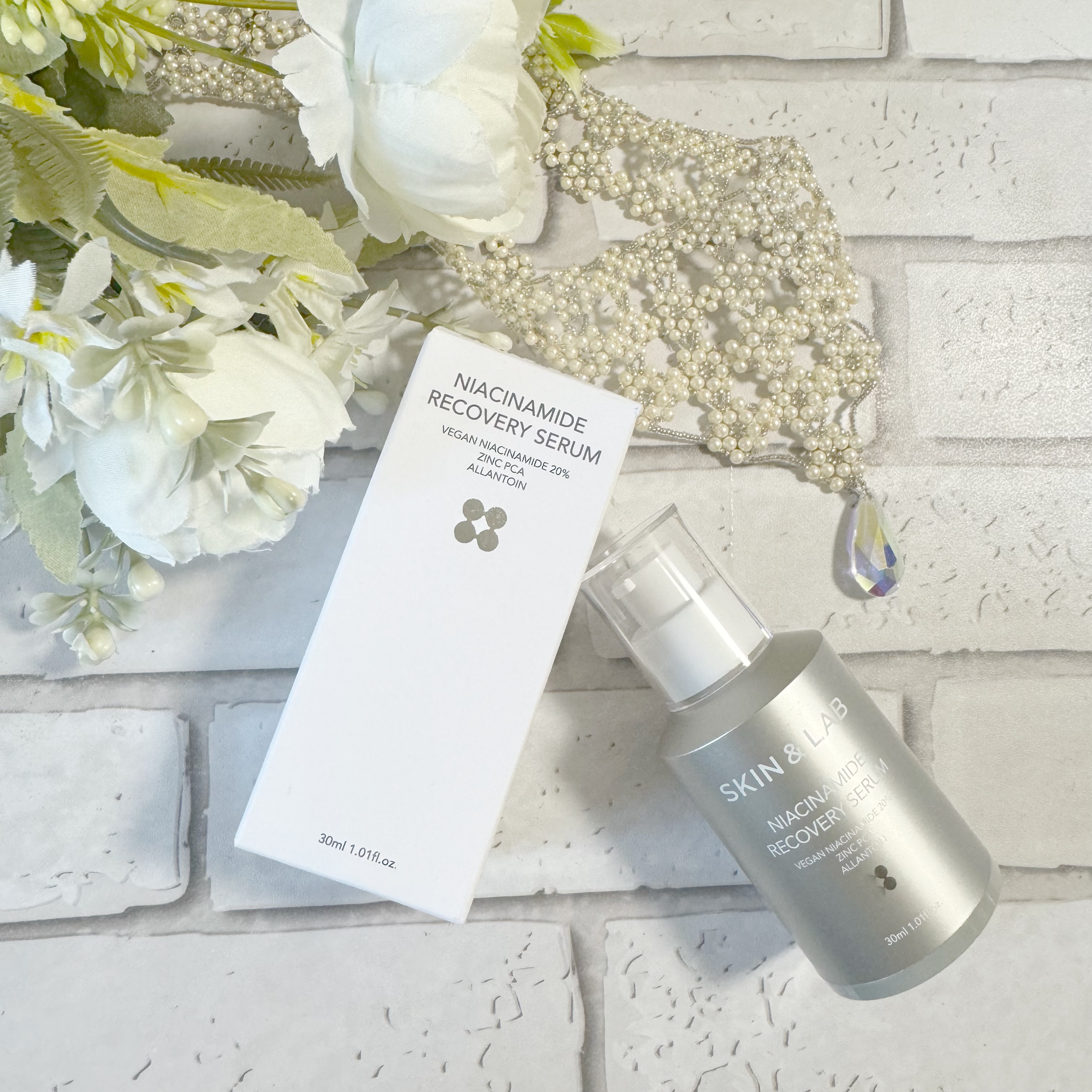 ヴィーガンナイアシンアミドリカバリーセラム/SKIN&LAB/美容液を使ったクチコミ（2枚目）