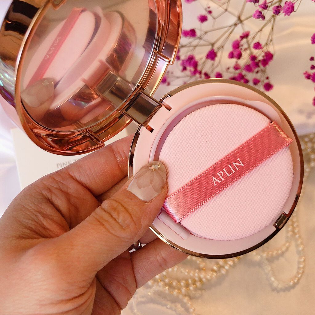 ピンクティーツリーカバークッション/APLIN/クッションファンデーションを使ったクチコミ(2枚目)