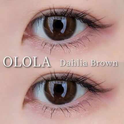 ダリアブラウンマンスリー (DAHLIA BROWN monthly)/OLOLA/1ヶ月(1MONTH)カラコンを使ったクチコミ(1枚目)