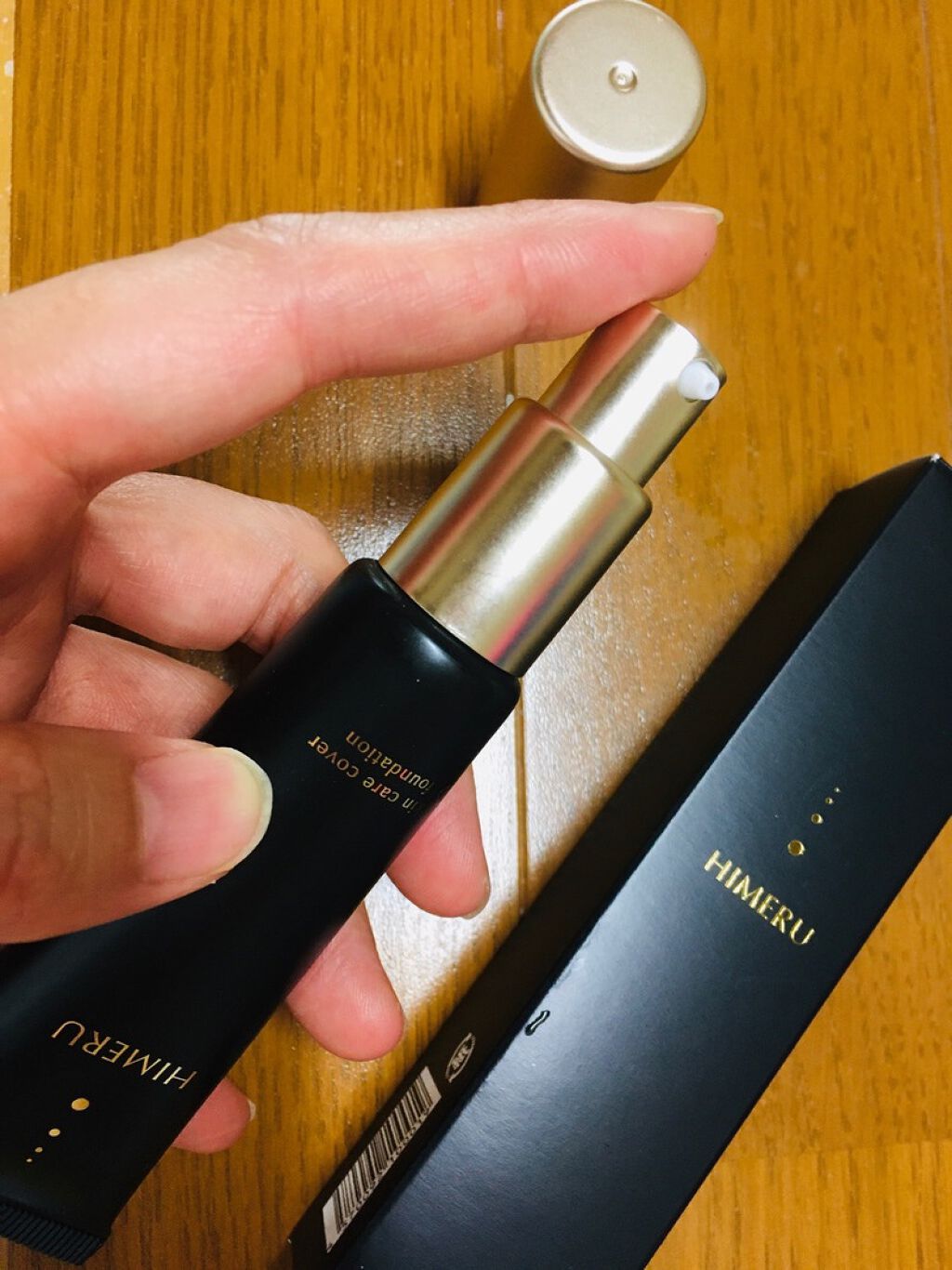 HIMERU スキンケアカバーファンデーション/FUMENT/リキッドファンデーションを使ったクチコミ(2枚目)