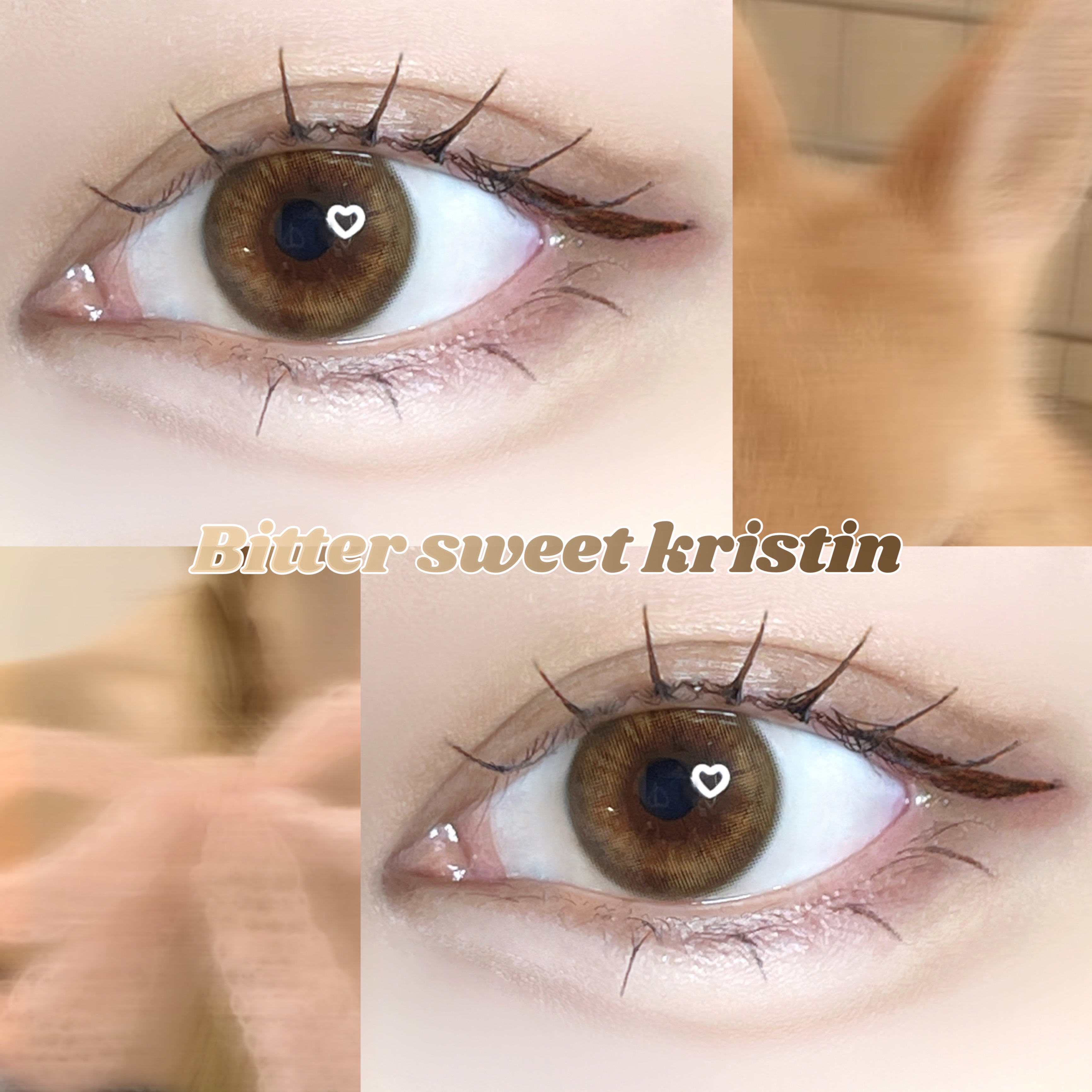 ビタースイートクリスティン/Hapa kristin/カラーコンタクトレンズを使ったクチコミ（1枚目）