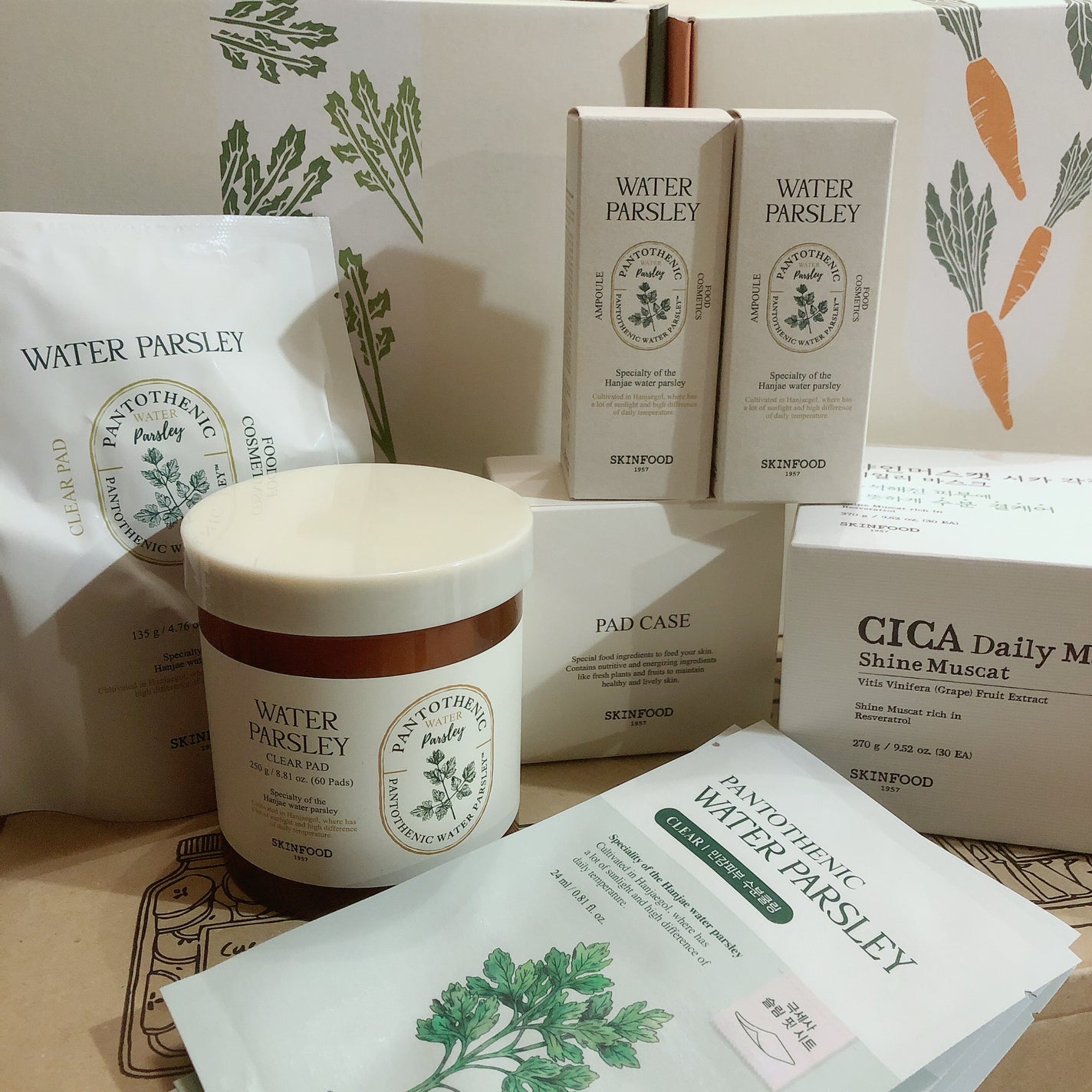 パントテン ウォーターパセリ クリアパッド/SKINFOOD/トナーパッドを使ったクチコミ(1枚目)