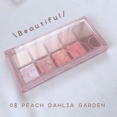 ベターザンパレット 08 ピーチダリアガーデン(PEACH DAHLIA GARDEN)/rom&nd/アイシャドウパレットを使ったクチコミ（2枚目）