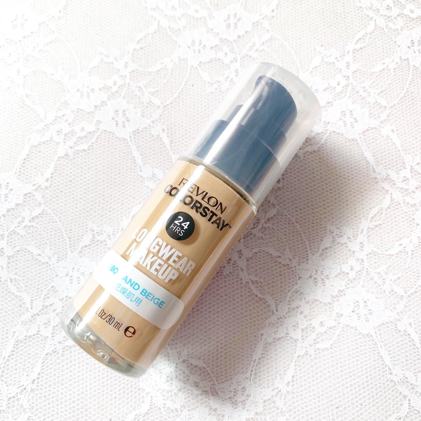 カラーステイ ロングウェア メイクアップ D 180 サンドベージュ/REVLON/リキッドファンデーションを使ったクチコミ（1枚目）