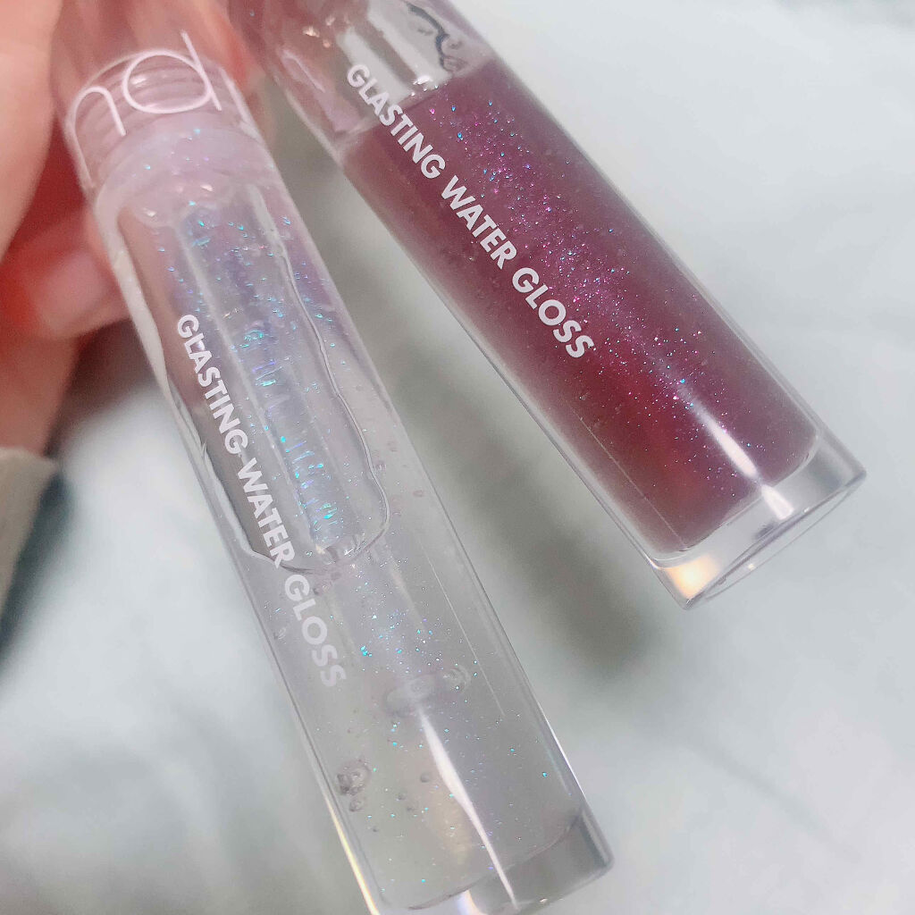 グラスティングウォーターグロス/rom&nd/リップグロスを使ったクチコミ（2枚目）