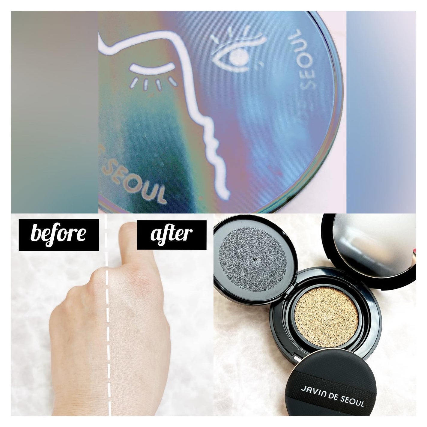 ジャビンドゥソウル ウインクファンデーションパクト/Javin De Seoul/クッションファンデーションを使ったクチコミ(2枚目)