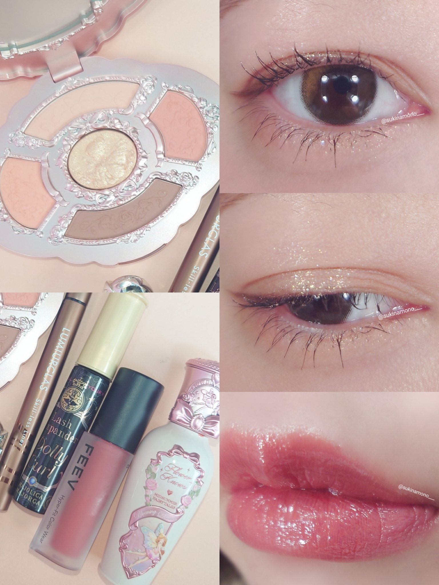 ミッドサマーフェアリーテイルズコレクション リップラッカー G02 Little Flower Fairy/FlowerKnows/リップグロスを使ったクチコミ（2枚目）