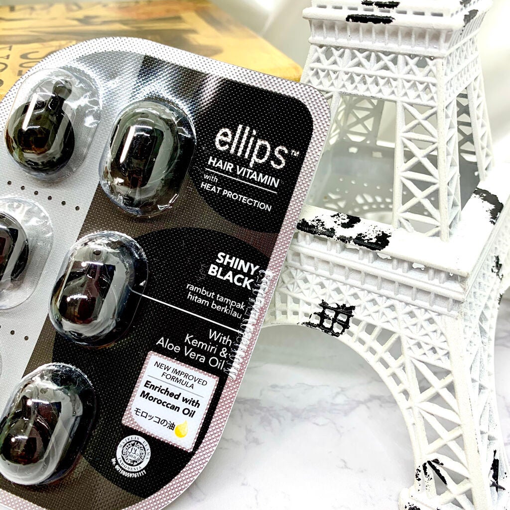 ヘアーオイル【シャイニーブラック】/ellips/ヘアオイルを使ったクチコミ(1枚目)