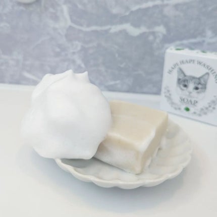 ハピハピ洗顔ソープ/The Elements/洗顔石鹸を使ったクチコミ(3枚目)