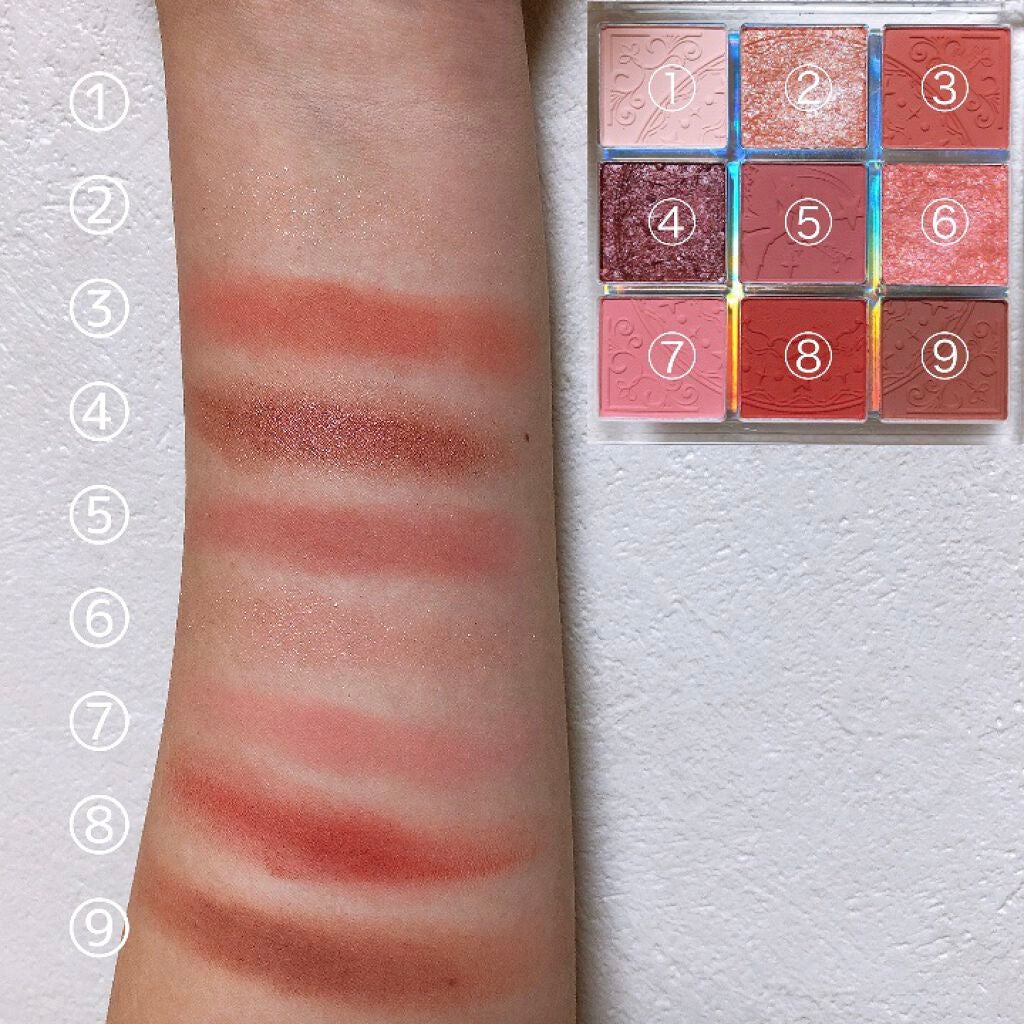 クォーツ 9色アイシャドウパレット(ドリームランドアイシャドウ)/ZEESEA/アイシャドウパレットを使ったクチコミ(3枚目)