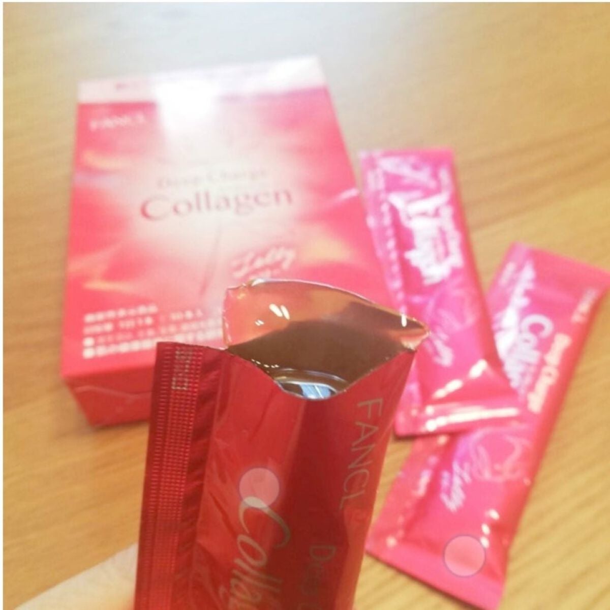 ディープチャージ  コラーゲン スティックゼリー/ファンケル/美容サプリメントを使ったクチコミ(4枚目)