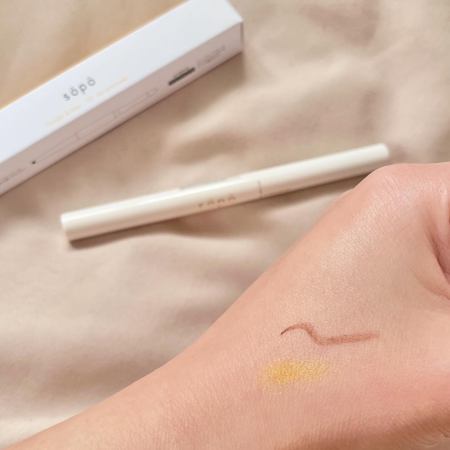 パウダー&ライナー/sopo/スティックアイシャドウを使ったクチコミ（2枚目）