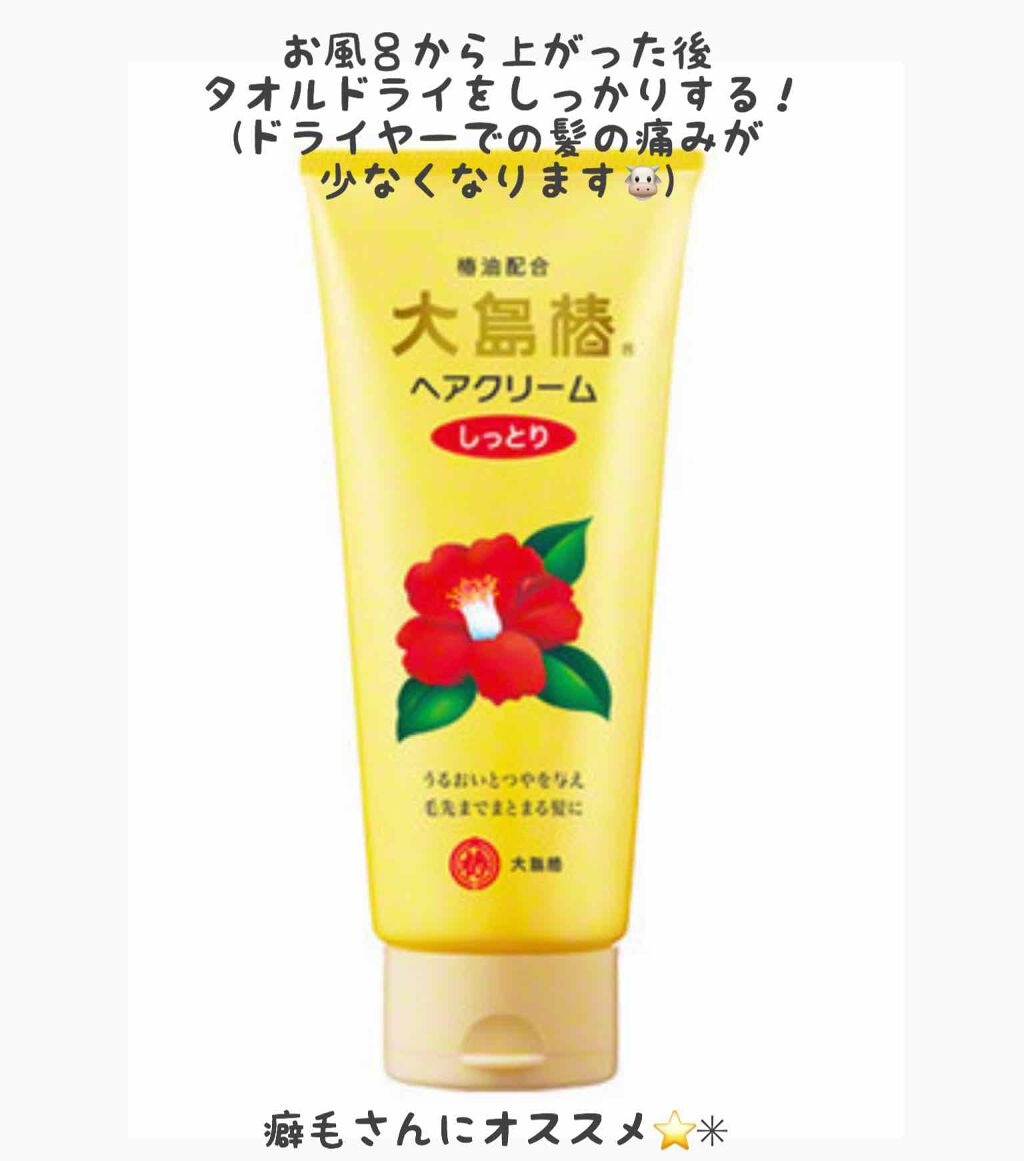 ヘアクリーム しっとり/大島椿/ヘアワックス・クリームを使ったクチコミ(3枚目)