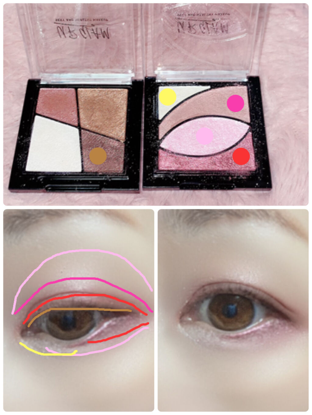 UR GLAM　VELVET EYE COLOR PALETTE/U R GLAM/アイシャドウパレットを使ったクチコミ（2枚目）
