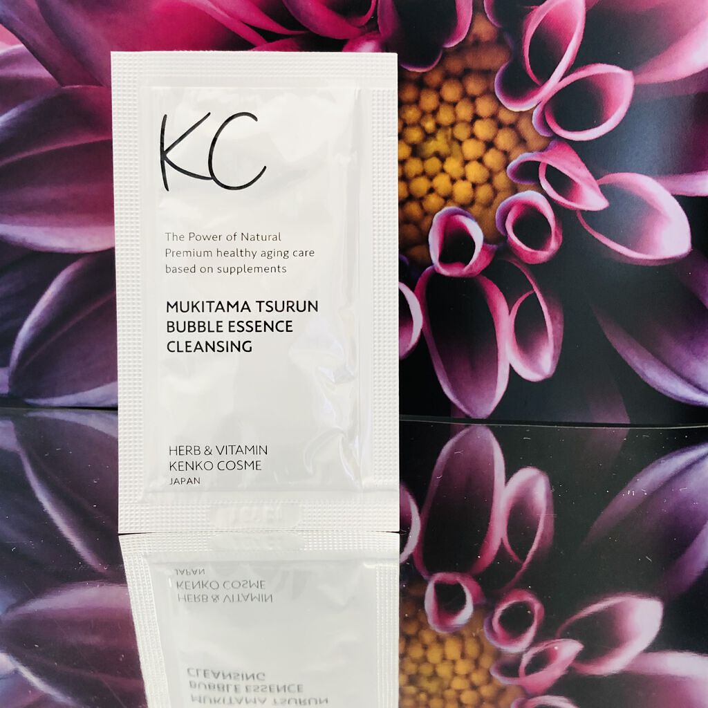 KC むきタマつるん 発泡美容液クレンジング/ハーブ健康本舗/クレンジングジェルを使ったクチコミ（1枚目）