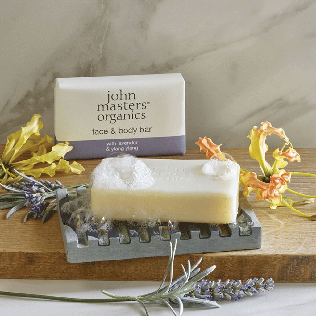 ラベンダーローズゼラニウム&イランイランソープ john masters organics