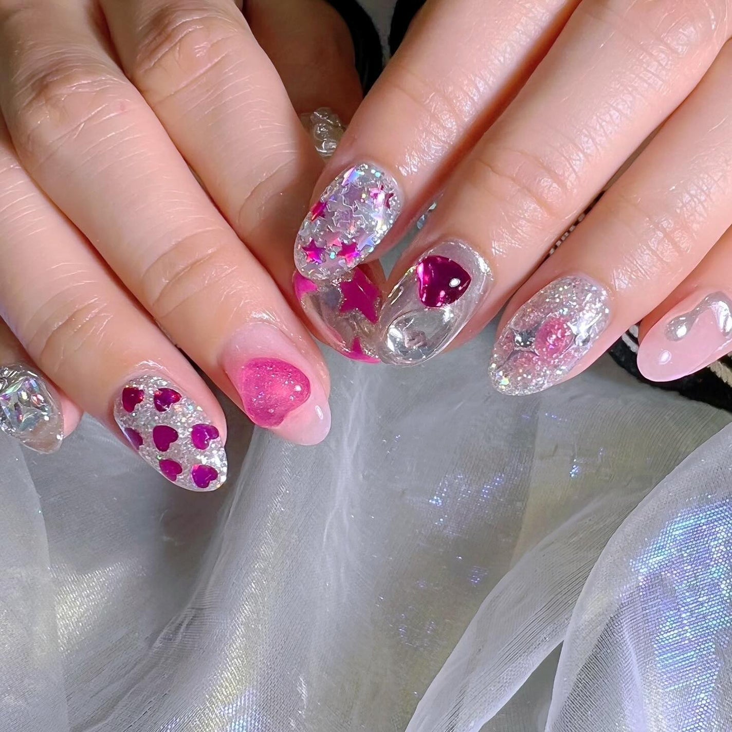 なかやまちえこ on LIPS 「🆂𝕚𝕝𝕧𝕖𝕣×🅿𝕚𝕟𝕜♡⠀⠀@aldiousmarinaさん⠀..」(2枚目)