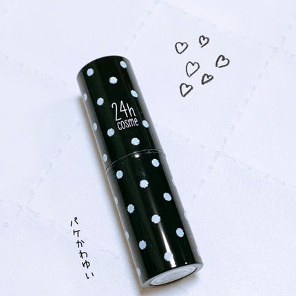 24 ミネラルスティックカラー 02ピーチ/24h cosme/口紅を使ったクチコミ(3枚目)