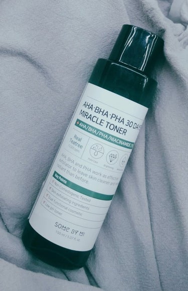 サムバイミー
AHA BHA PHA 30DAYS ミラクルトナー

🌱効果
マイルドターンオーバー
鎮静 皮脂コントロール


🌱成分
ティーツリー、AHA BHA PHA

💮特徴
素早い鎮静に効