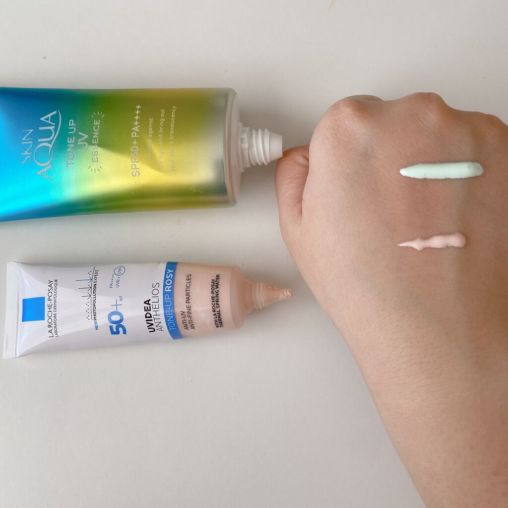 スキンアクア トーンアップUVエッセンス/スキンアクア/日焼け止めクリームを使ったクチコミ（3枚目）