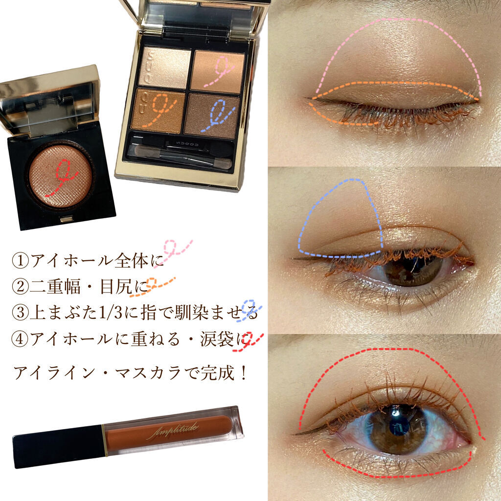 エクストラボリューム カラーマスカラ 05 クロームオレンジ/Amplitude/マスカラを使ったクチコミ（2枚目）