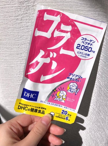 DHC コラーゲンのクチコミ「自分に合ったコラーゲン🧏🏽‍♀️💘💘

⬇️⬇️⬇️

👙💛 DHC   💊💙
コラーゲン  .....」（1枚目）