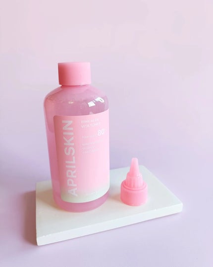 ピンクアロエビタトナー/APRILSKIN/化粧水を使ったクチコミ(2枚目)