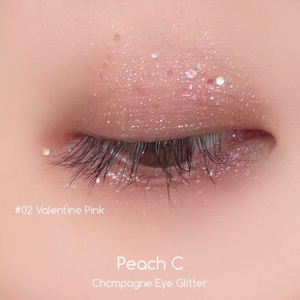 シャンパンアイグリッター/Peach C/グリッターを使ったクチコミ(6枚目)