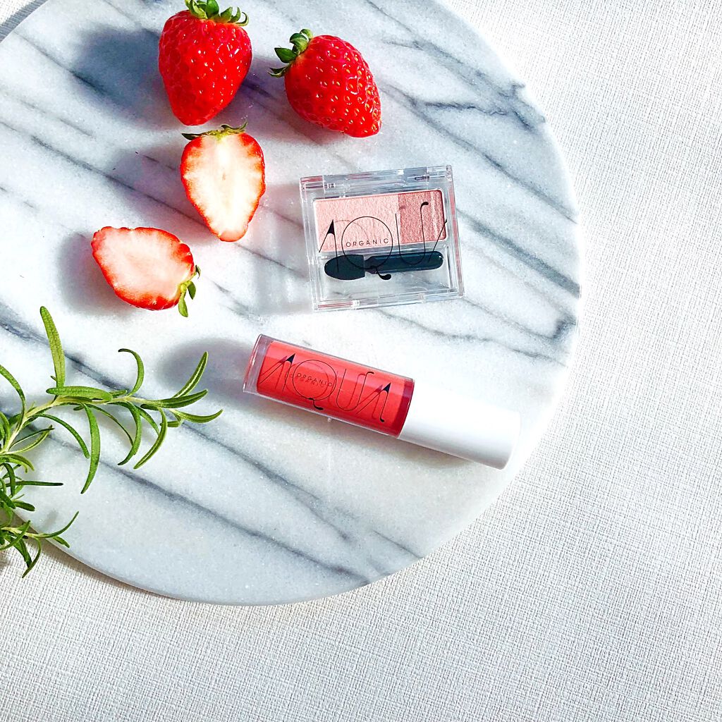 オーガニックデュオシャドー 06 ベリーパルフェ/アクア・アクア/アイシャドウパレットを使ったクチコミ（1枚目）