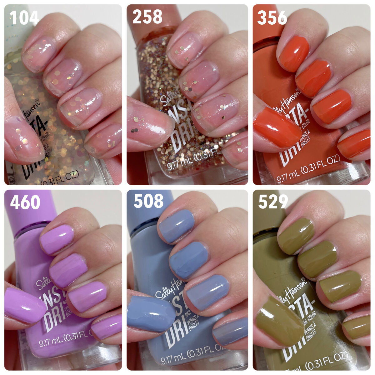 インスタドライ ネイルカラー 258 シューティングスター/サリーハンセン/オールインワンネイルを使ったクチコミ（3枚目）