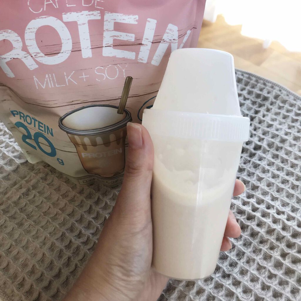 カフェデプロテイン/ボディフィット/ソイプロテインを使ったクチコミ（1枚目）