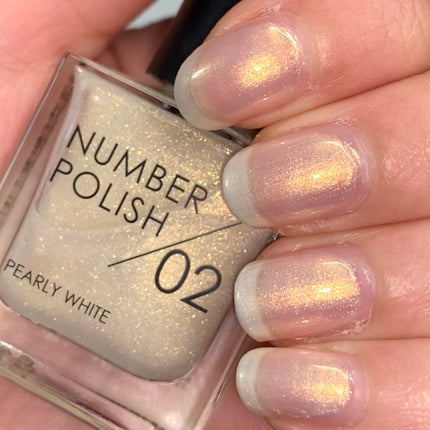 NUMBER POLISH 02 Pearly White / D-UP(ディーアップ) | LIPS NUMBER POLISH 02 Pearly White / D-UP(ディーアップ) | LIPS