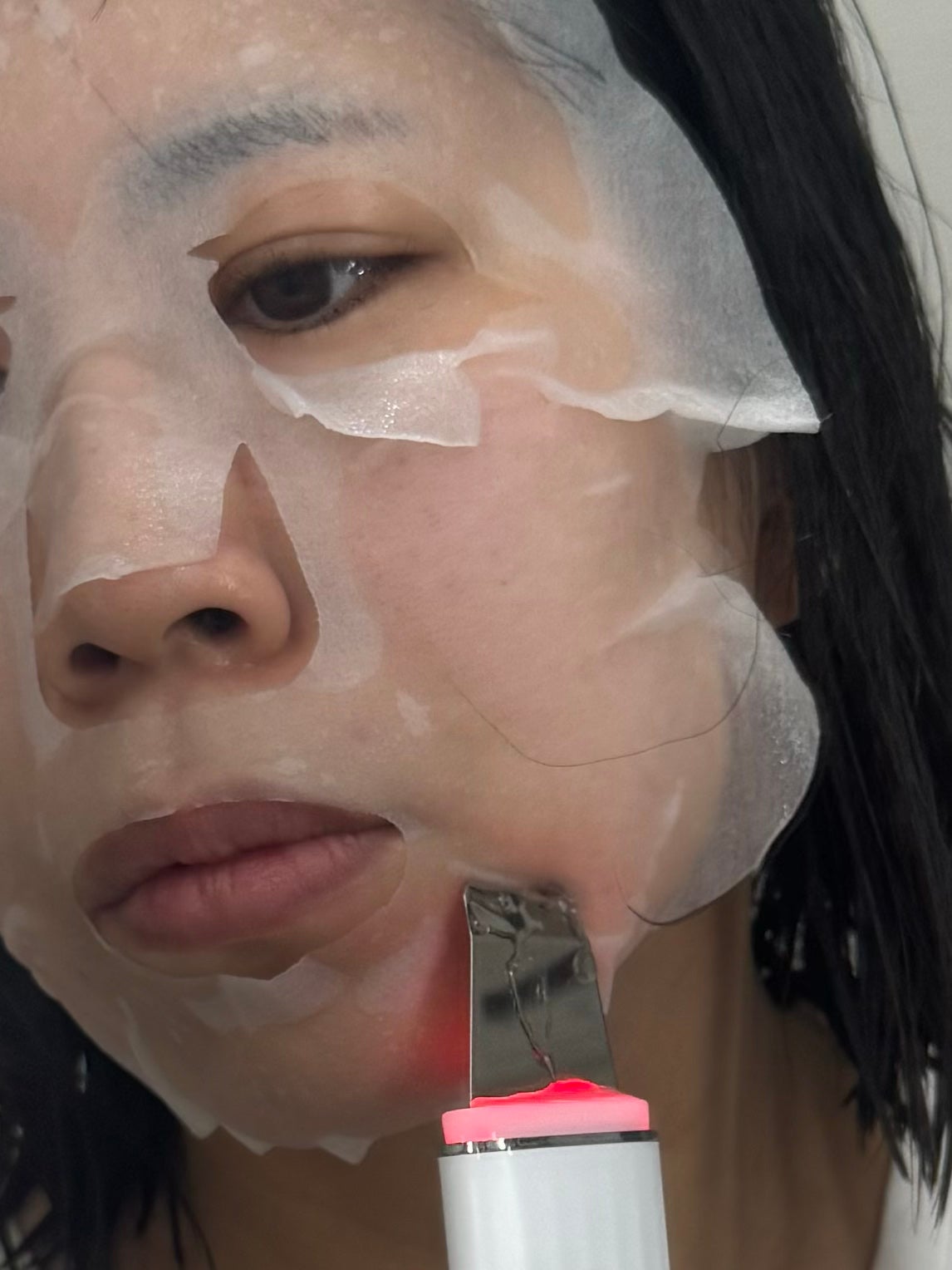 ウォーターピーリング超音波美顔器/ANLAN/美顔器・マッサージを使ったクチコミ(3枚目)