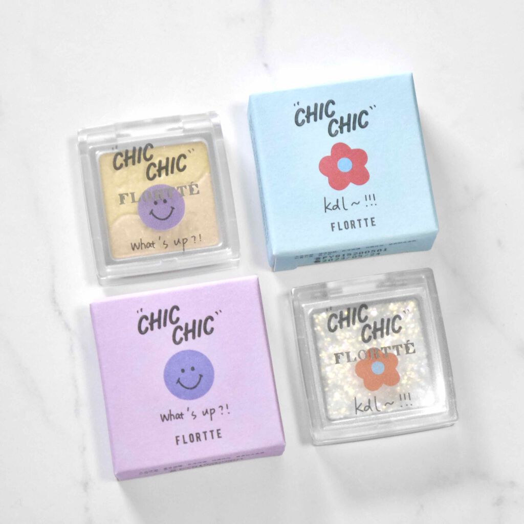 スマイルハート Chic Chicアイシャドウ/FLORTTE/アイシャドウパレットを使ったクチコミ（1枚目）