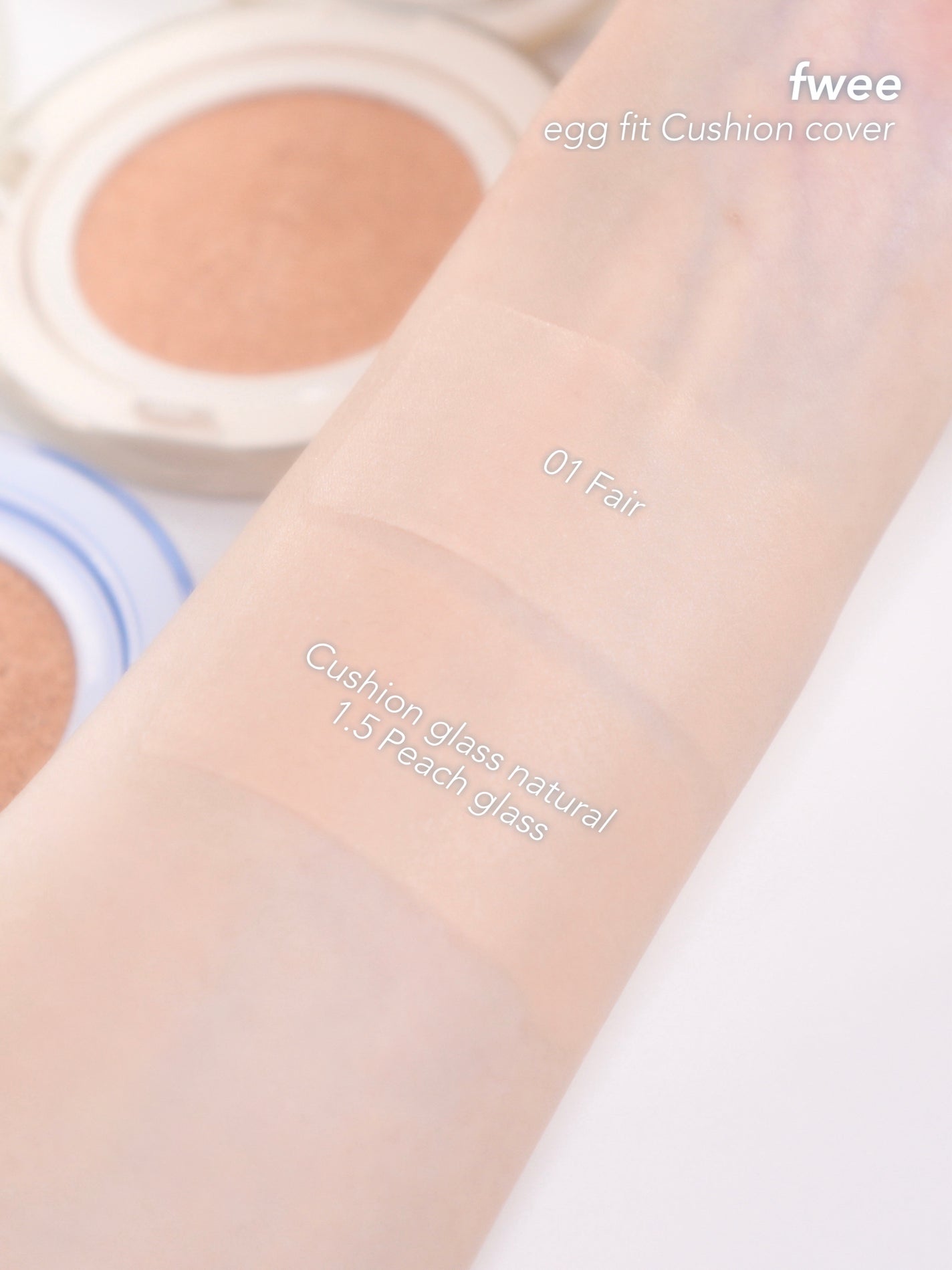 フィー クッションエッグフィットカバー/fwee/クッションファンデーションを使ったクチコミ(4枚目)