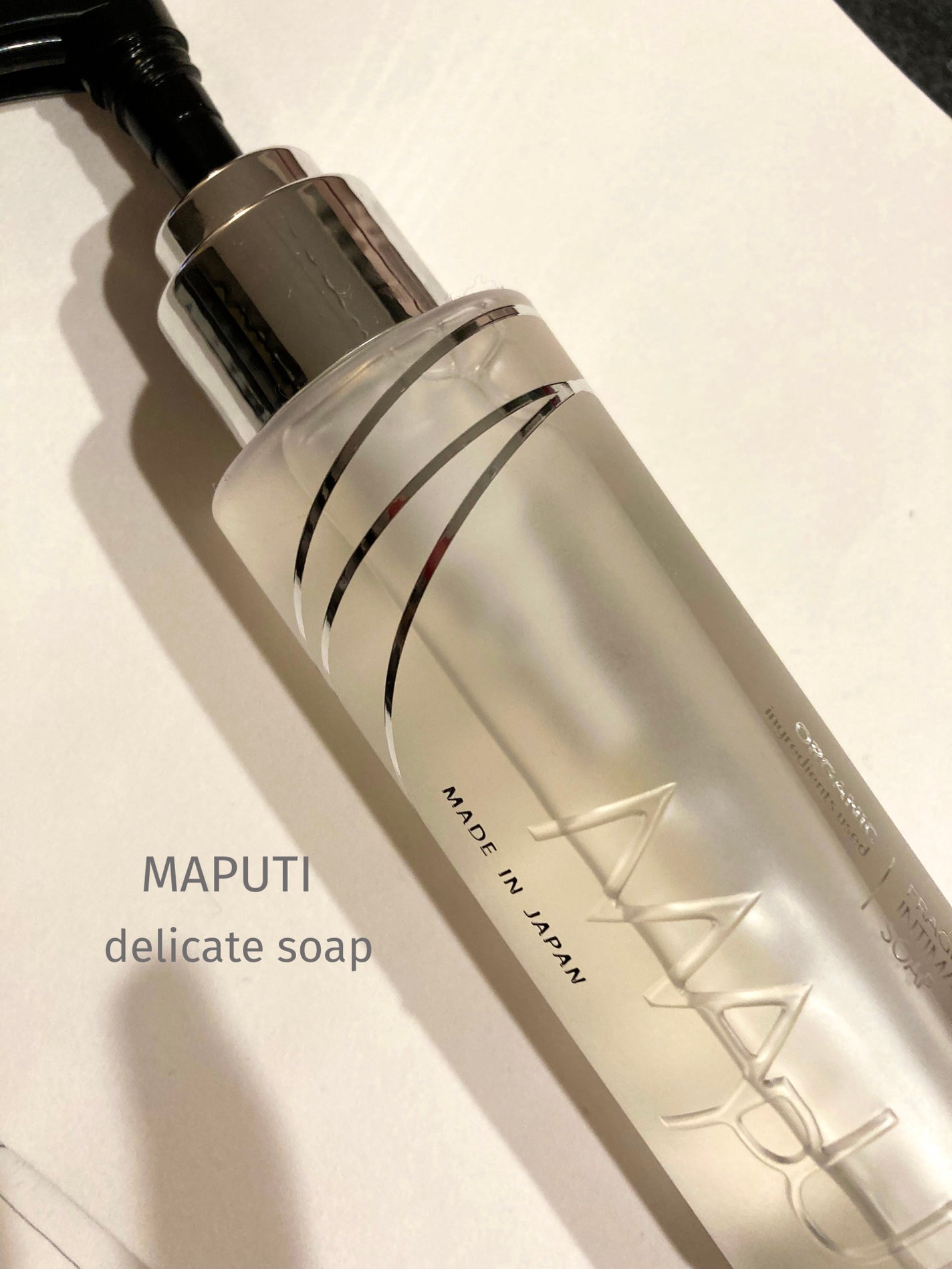 オーガニックフレグランスインティメイトソープ MAPUTI/MAPUTI/デリケートゾーンケアを使ったクチコミ(1枚目)