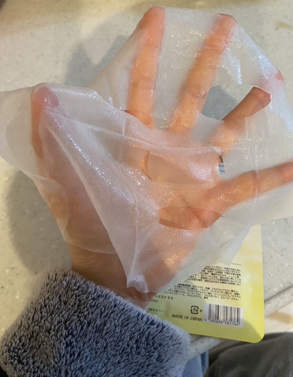 ハチナナ モイスト シートマスク モモ/hacinana/シートマスク・パックを使ったクチコミ（3枚目）