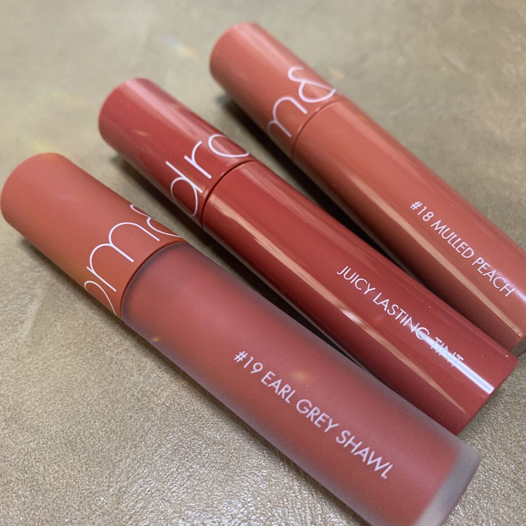 ジューシーラスティングティント/rom&nd/リップティントを使ったクチコミ(1枚目)