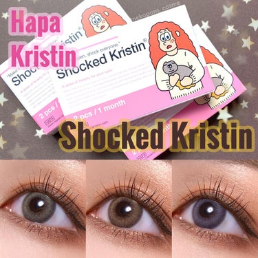 Shocked Kristin グレー/Hapa kristin/カラーコンタクトレンズを使ったクチコミ（1枚目）